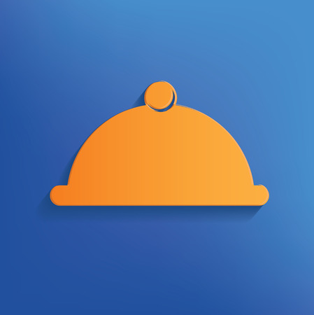 Food design on blue backgroundclean vectorのイラスト素材