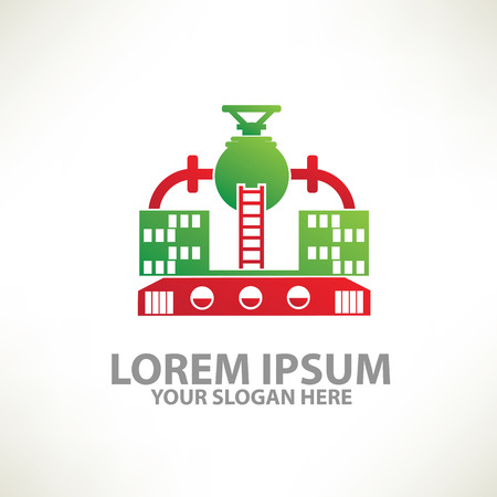 Factory design  template,colour concept design,clean vectorのイラスト素材