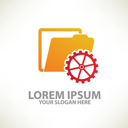 Folder design  template,colour concept design,clean vectorのイラスト素材