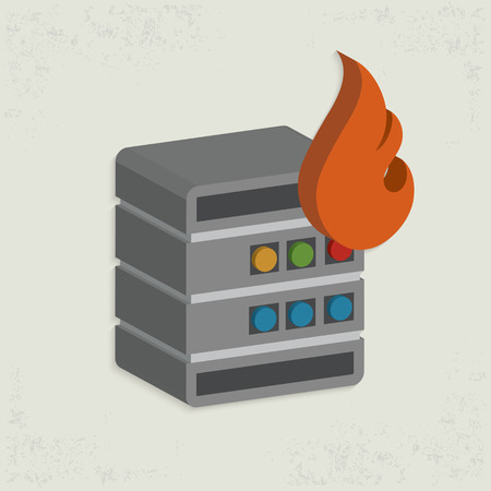 Database server designclean vectorのイラスト素材