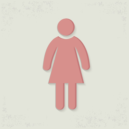 Woman design on old backgroundclean vectorのイラスト素材