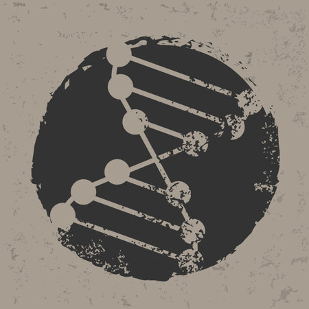 Enzyme design on grunge backgroundのイラスト素材