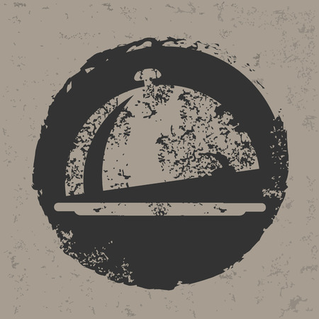Food design on grunge background grunge vectorのイラスト素材