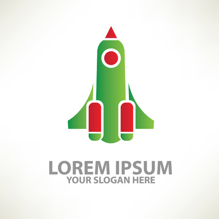 Rocket design  templatecolour concept designclean vectorのイラスト素材