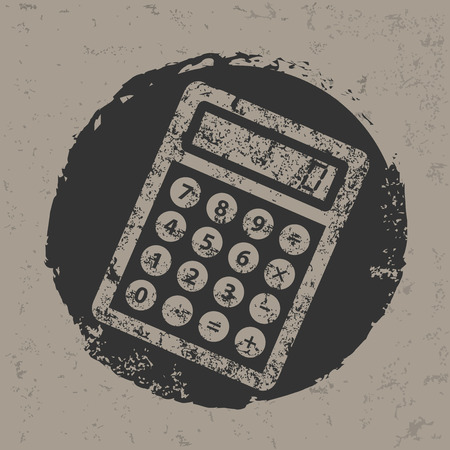 Calculate design on old backgroundgrunge vectorのイラスト素材