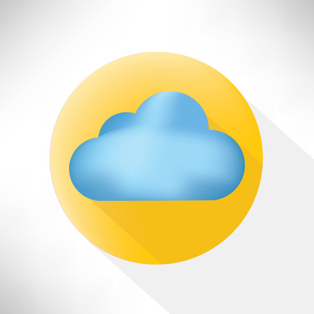 Cloud symbol,flat icon,clean vectorのイラスト素材