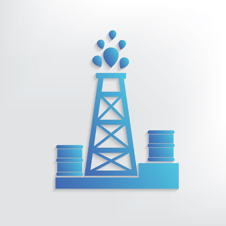 Oil industry symbol design,clean vectorのイラスト素材
