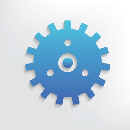 Gear symbol design,clean vectorのイラスト素材