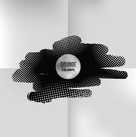 Grunge splash banner design on white paper background,clean vectorのイラスト素材