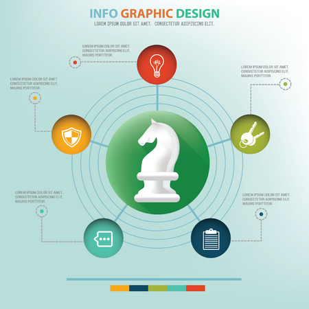Strategy of business connection design info graphic design,clean vectorのイラスト素材