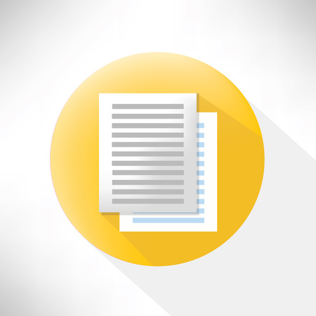 Document symbol,flat icon,clean vectorのイラスト素材
