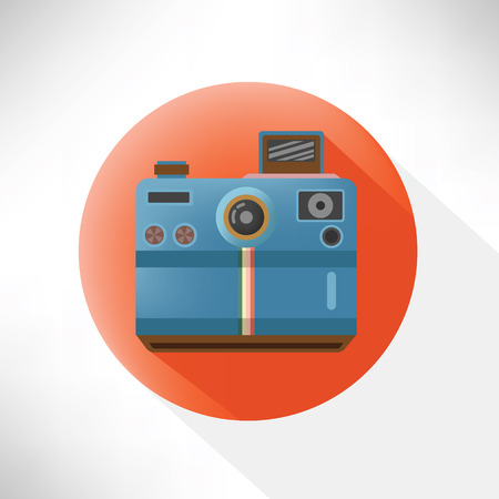 Camera symbol design,flat button,clean vectorのイラスト素材
