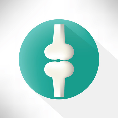 Bone symbol,flat icon,clean vectorのイラスト素材
