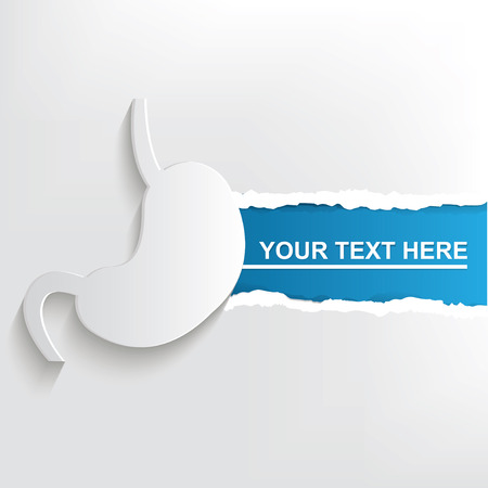 Stomach banner design,clean vectorのイラスト素材