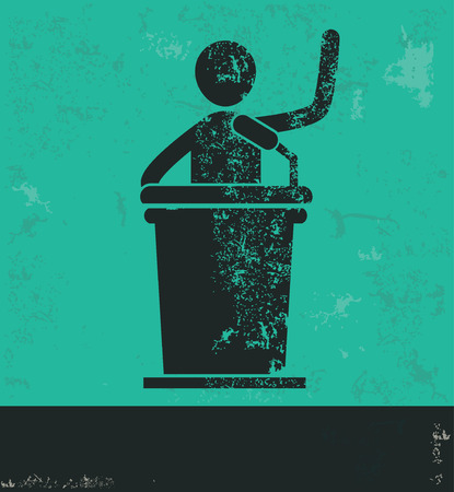 Businessman design on green background,grunge vectorのイラスト素材