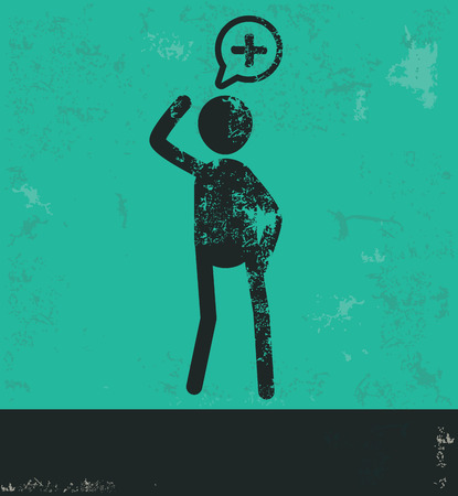 Human resource design on green backgroundのイラスト素材