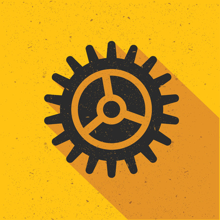 Gear flat design,vectorのイラスト素材