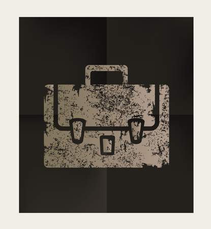 Suit bag design on black background,vectorのイラスト素材