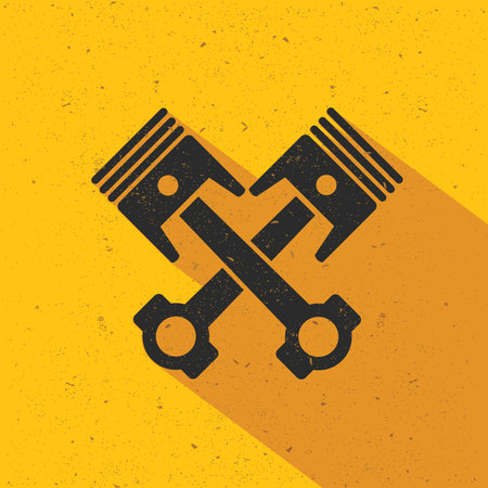 Engine flat design,vectorのイラスト素材