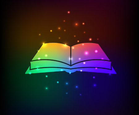 Book design,rainbow conceptのイラスト素材