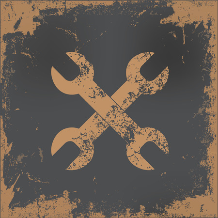 Repair design on old paper background,vectorのイラスト素材