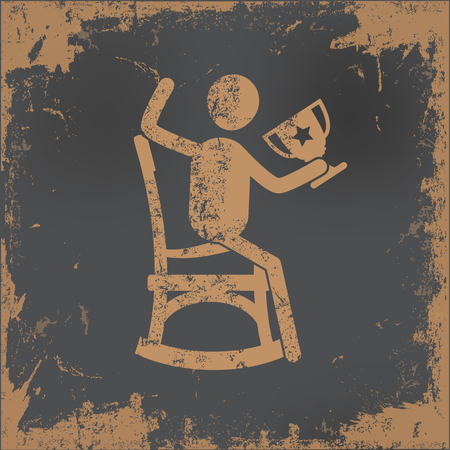 Human resource design on old paper background,vectorのイラスト素材