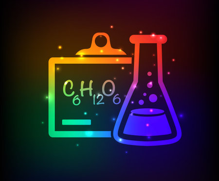 Science design,rainbow concept,clean vectorのイラスト素材