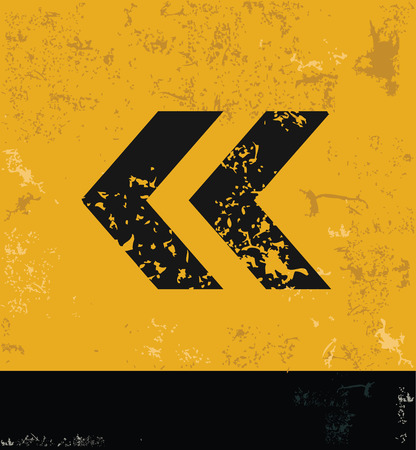 Arrow design on yellow background,grunge vectorのイラスト素材