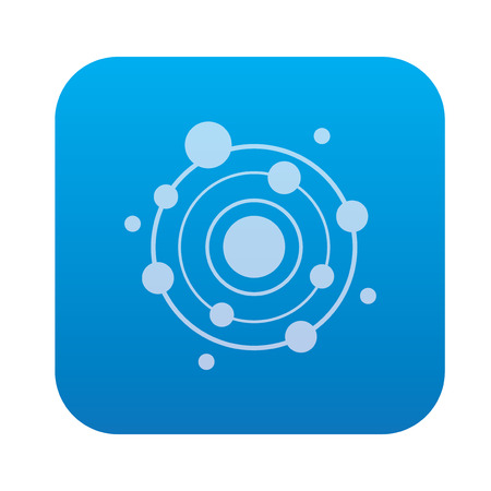 Science icon on blue background,clean vectorのイラスト素材