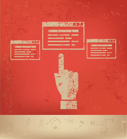 Click design,vectorのイラスト素材