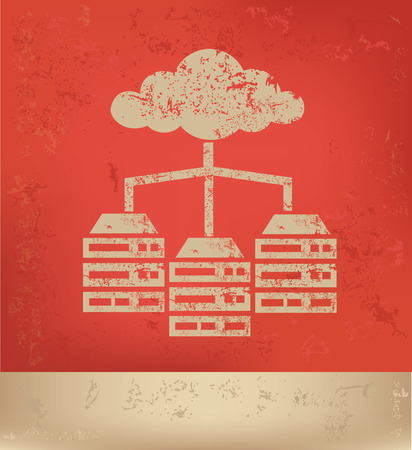 Cloud computing design,vectorのイラスト素材