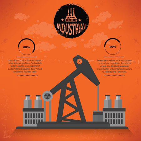 Oil industry design,vectorのイラスト素材