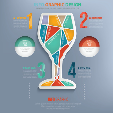 Glass design,vectorのイラスト素材