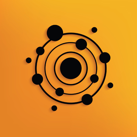 Atom concept design,vectorのイラスト素材