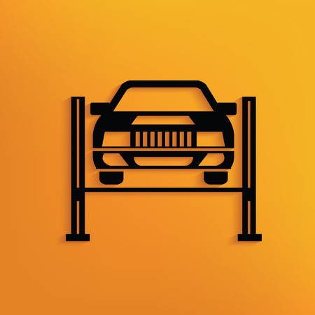 Car service concept design,vectorのイラスト素材