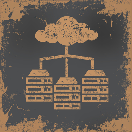 Cloud computing concept design,vectorのイラスト素材