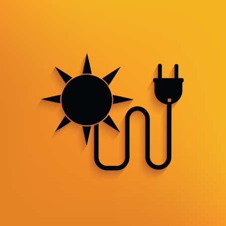 Sun energy concept design,vectorのイラスト素材