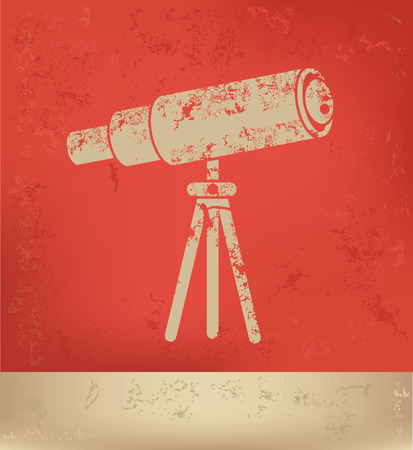 Telescope concept design,vectorのイラスト素材