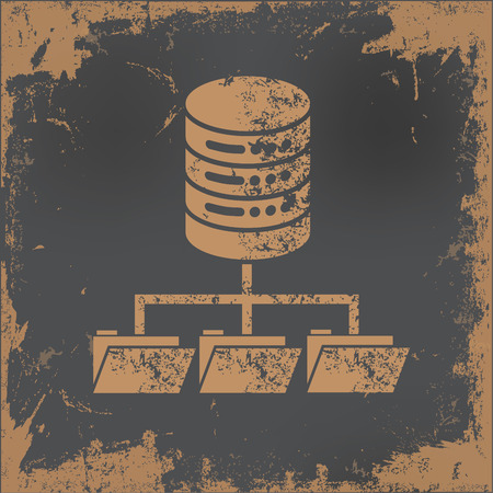 Database,network concept design,vectorのイラスト素材