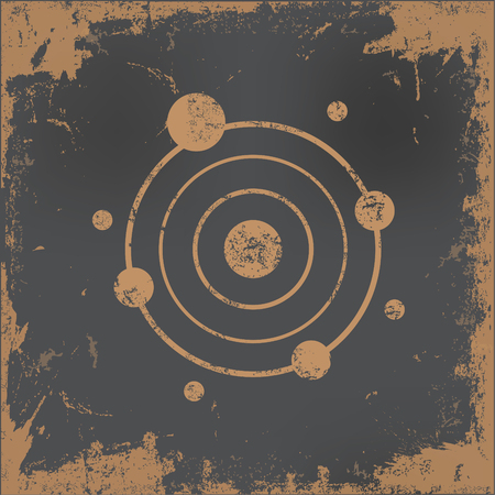 Atom concept design,vectorのイラスト素材