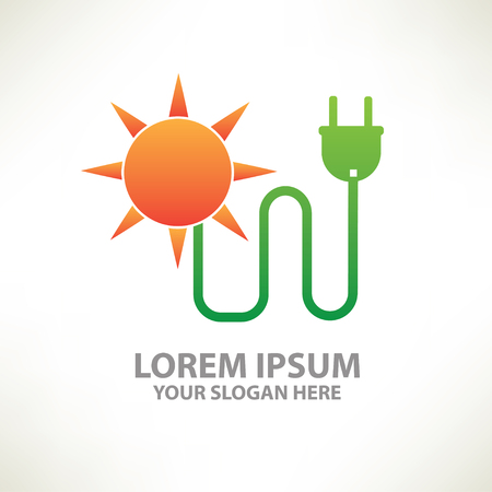Sun energy concept design,vectorのイラスト素材