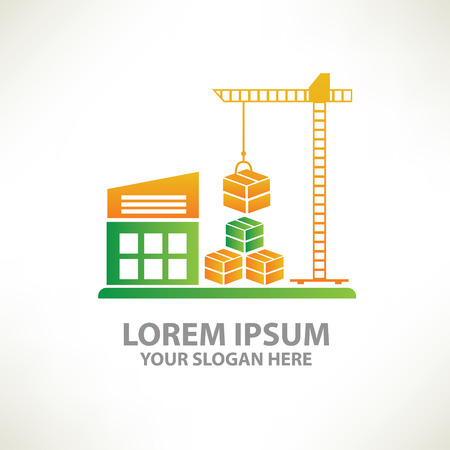 Warehouse concept design,vectorのイラスト素材