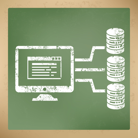 Database,network concept design,vectorのイラスト素材