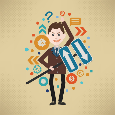 Businessman concept design,vectorのイラスト素材