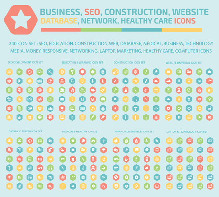 Big Icon set design,Universal,Website icon,Construction,Business,Finance,Medical icons,clean vectorのイラスト素材