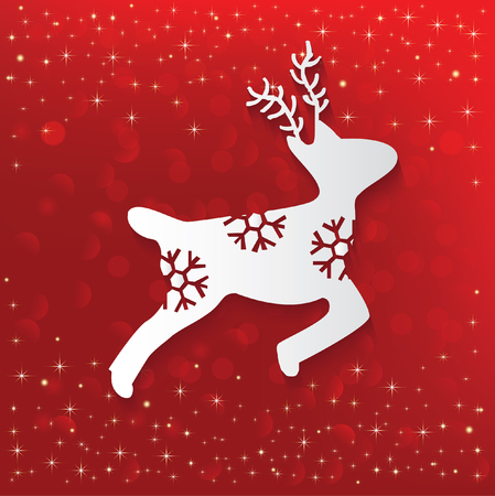 Deer,Merry christmas concept design,vectorのイラスト素材