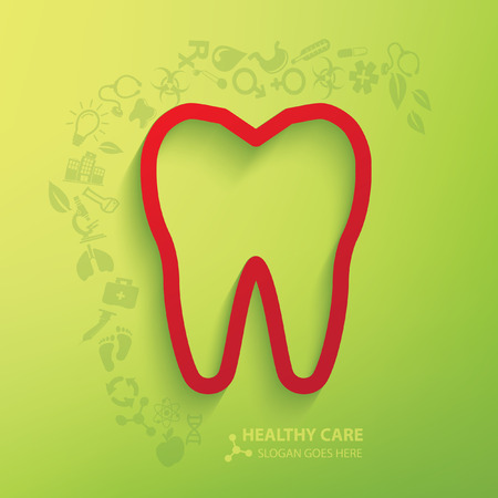 Teeth concept design,vectorのイラスト素材