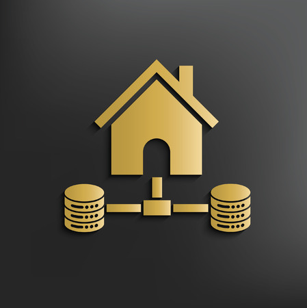 Database concept design,vectorのイラスト素材