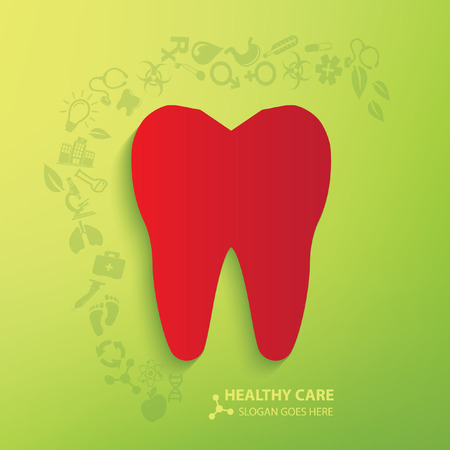 Teeth concept design,vectorのイラスト素材