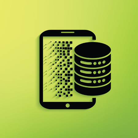 Database concept design,vectorのイラスト素材